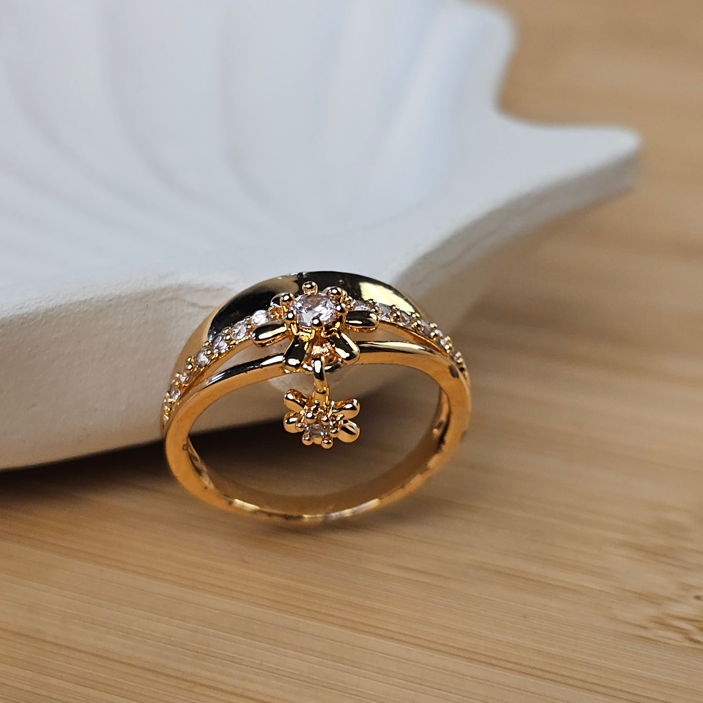 Floral Accent Ring