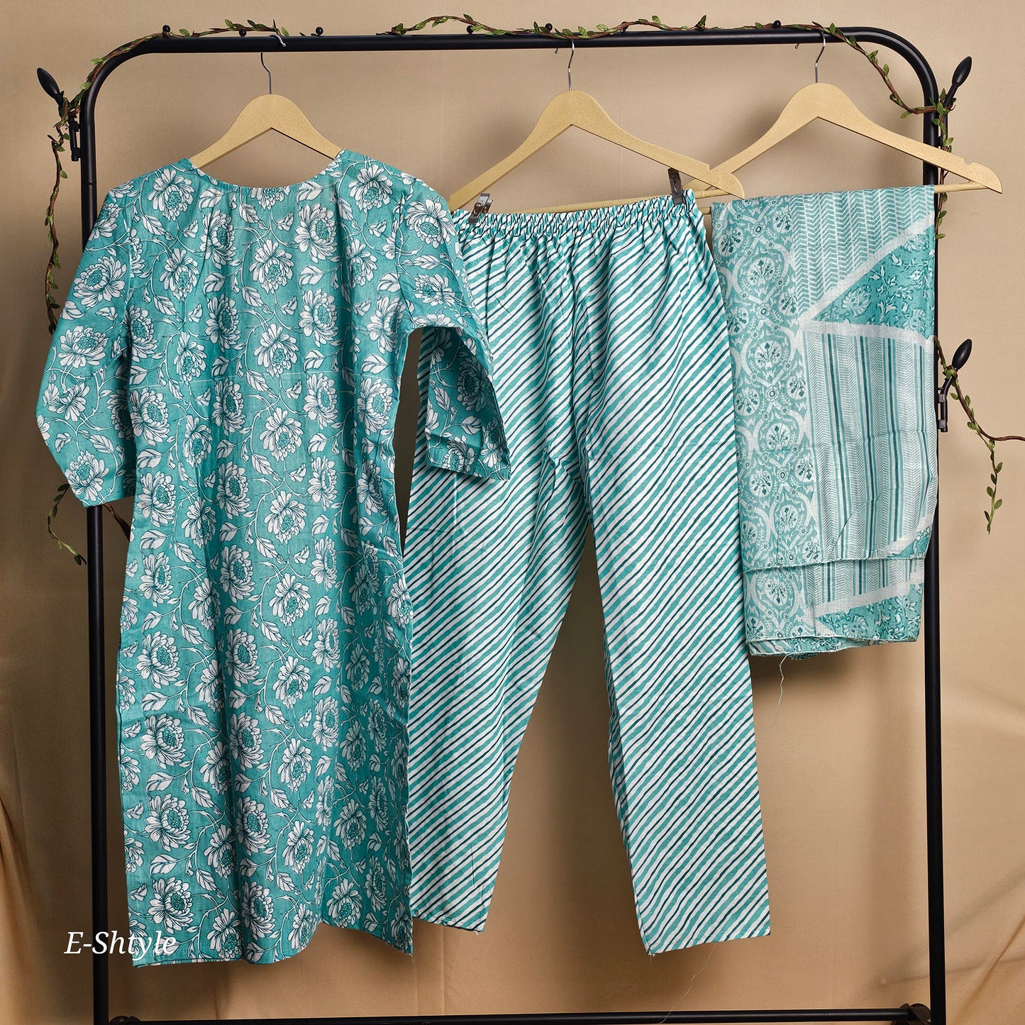 3 pcs women dress with dupatta