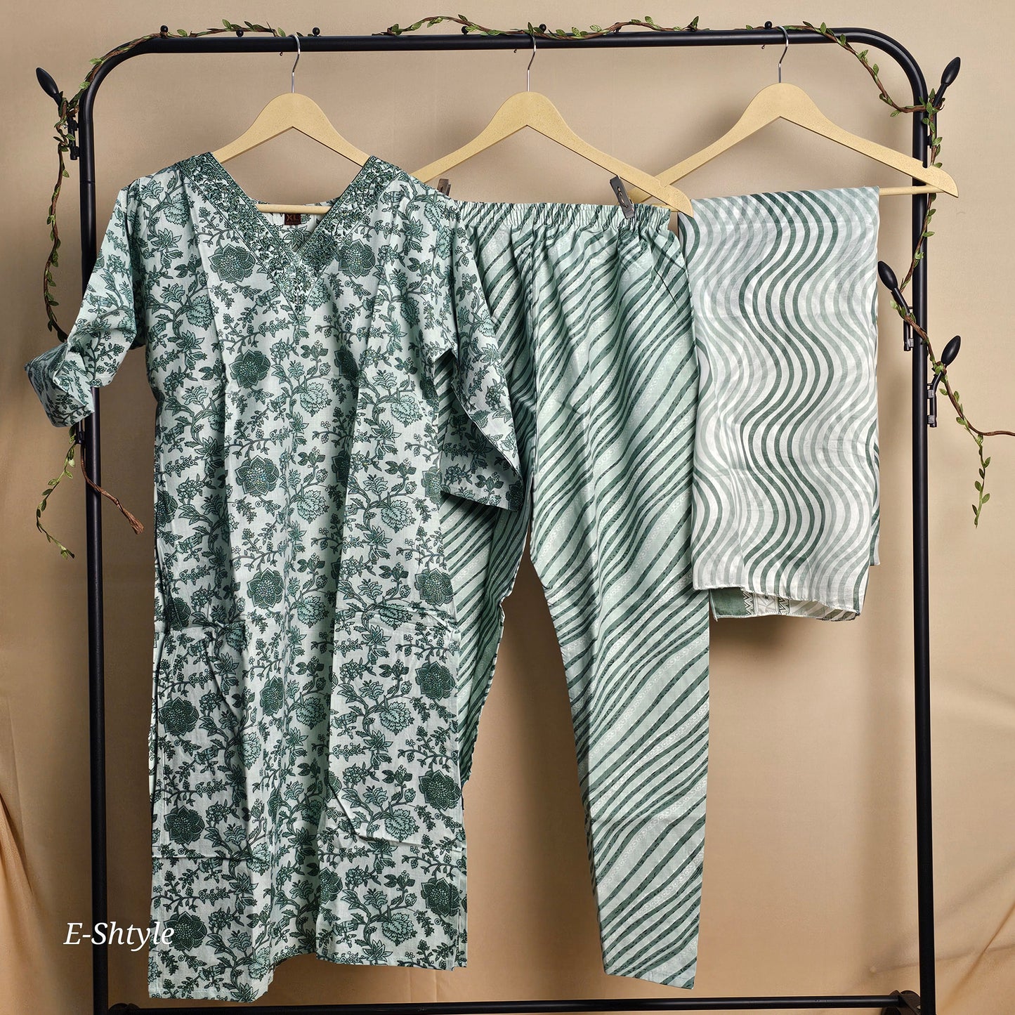 3 pcs women dress with dupatta