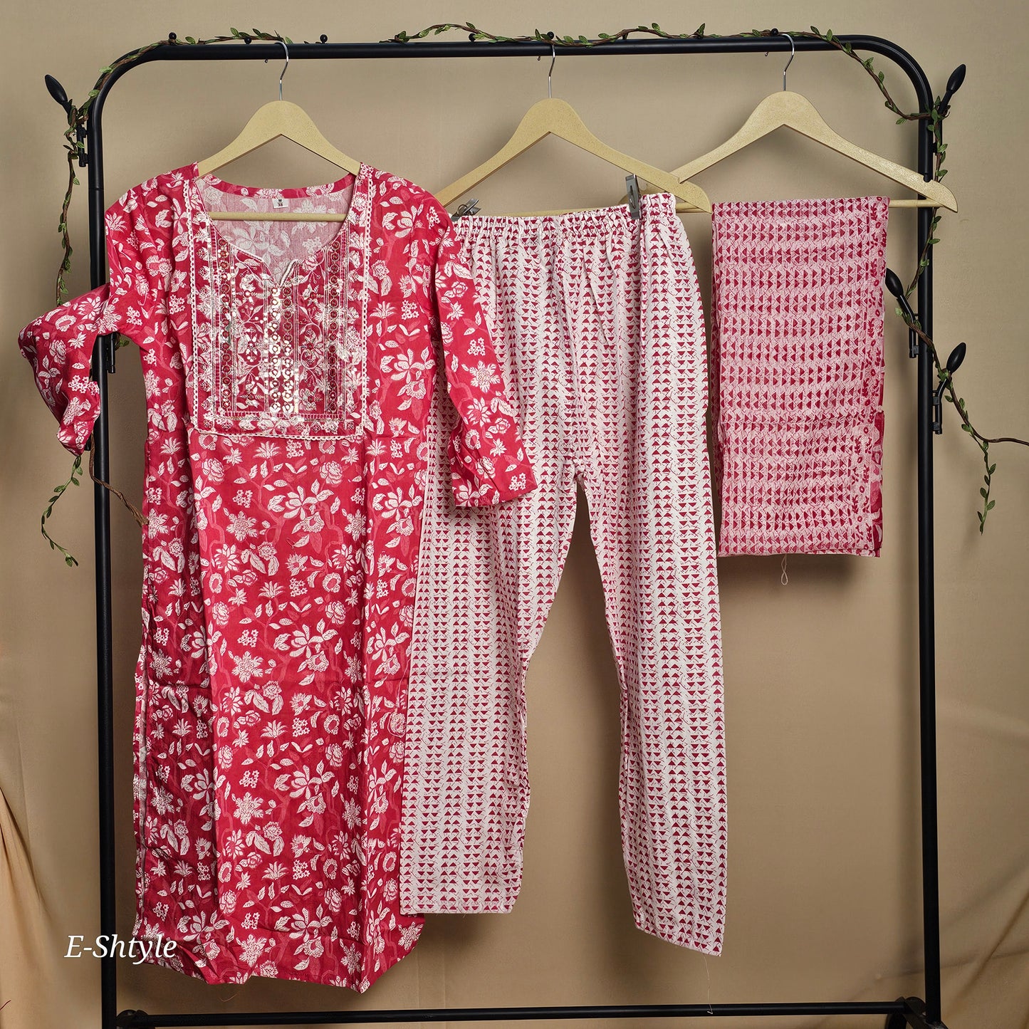 3 pcs women dress with dupatta