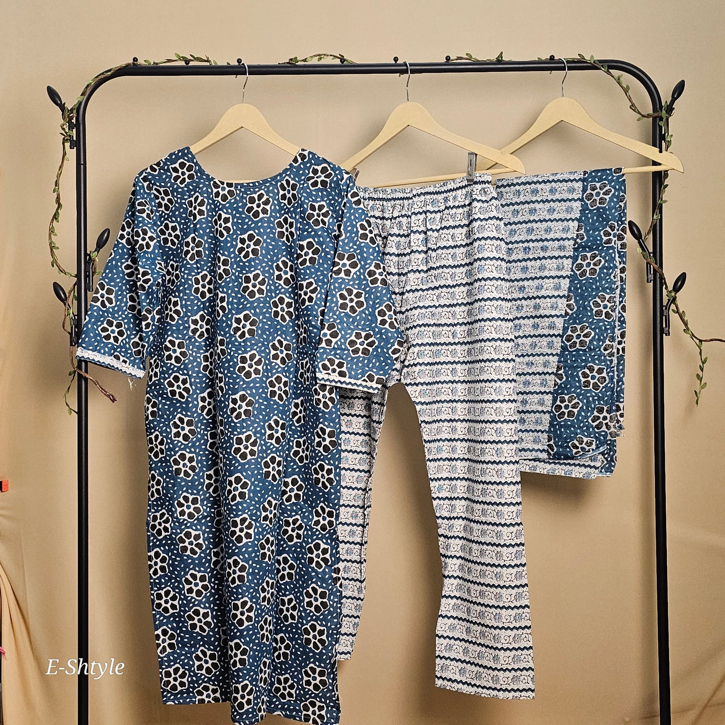Indigo Petalscape – Bold Meets Playful