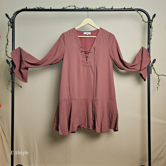 Dusty Rose Flare Tunic