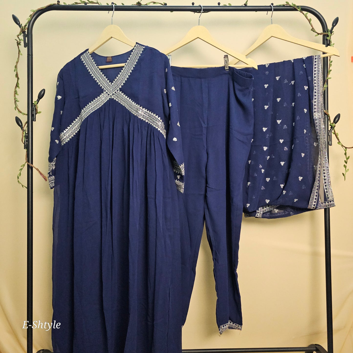 Blue Anarkali