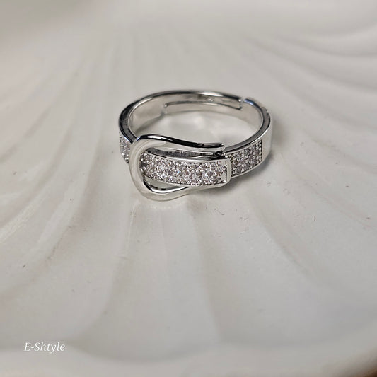 Fashion Cubic Zirconia Silver Tone Ring
