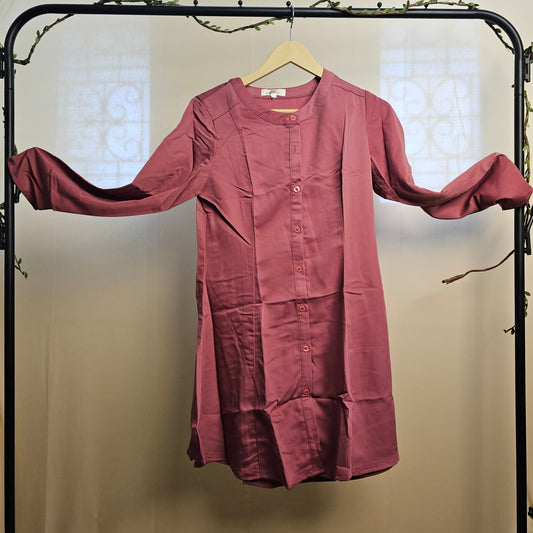 Rosewood Pleated Grace Top