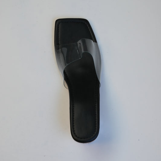 Clear Block Heels